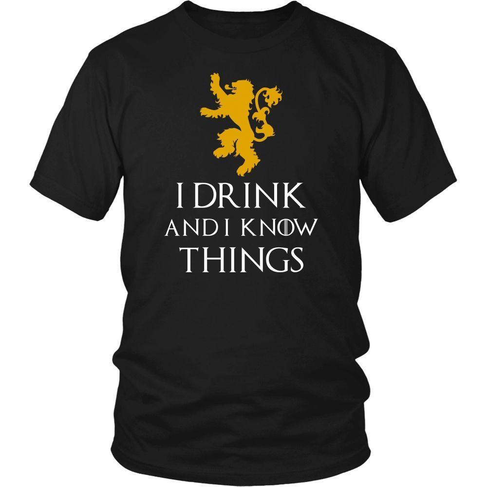 Game of Thrones T Shirt - I Drink And I Know Things - TV & Movies-T-shirt-Teelime | shirts-hoodies-mugs