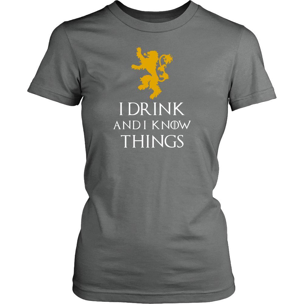 Game of Thrones T Shirt - I Drink And I Know Things - TV & Movies-T-shirt-Teelime | shirts-hoodies-mugs