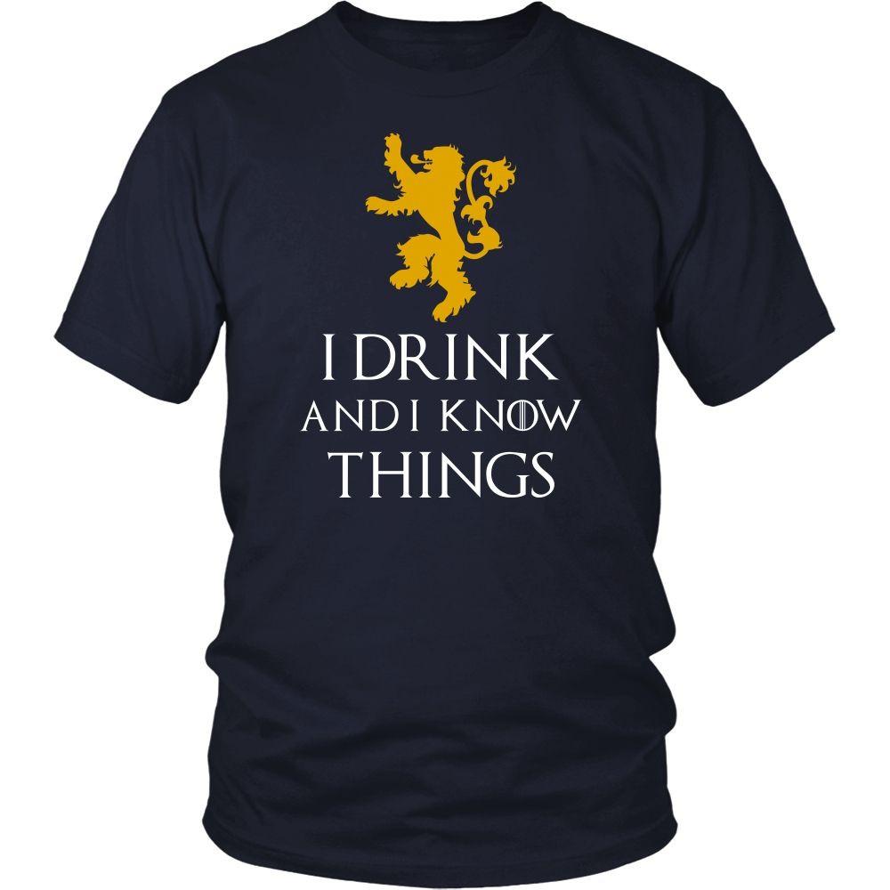 Game of Thrones T Shirt - I Drink And I Know Things - TV & Movies-T-shirt-Teelime | shirts-hoodies-mugs