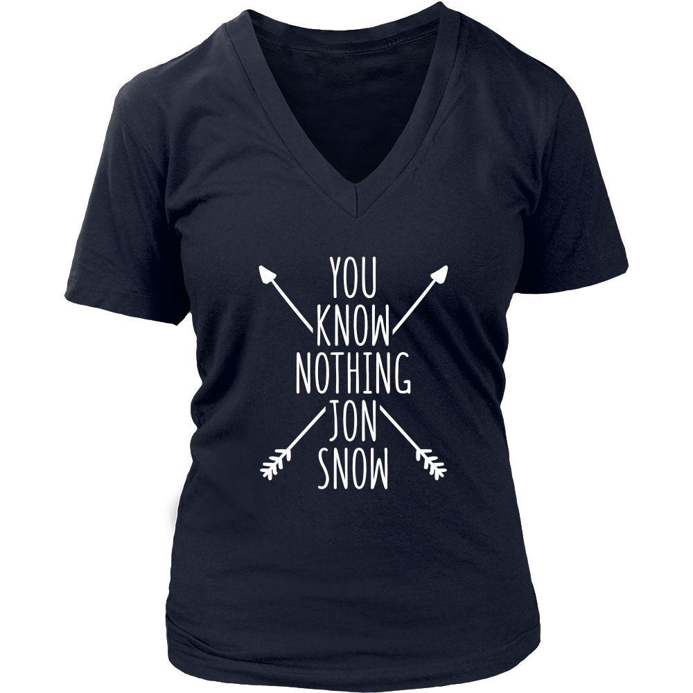 Game of Thrones T Shirt - You Know Nothing Jon Snow - TV & Movies-T-shirt-Teelime | shirts-hoodies-mugs
