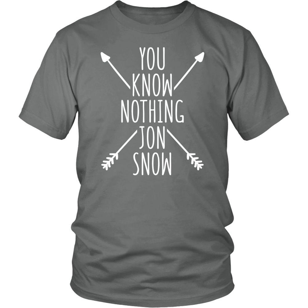 Game of Thrones T Shirt - You Know Nothing Jon Snow - TV & Movies-T-shirt-Teelime | shirts-hoodies-mugs