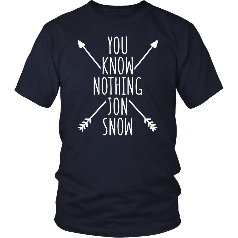 Game of Thrones T Shirt - You Know Nothing Jon Snow - TV & Movies-T-shirt-Teelime | shirts-hoodies-mugs