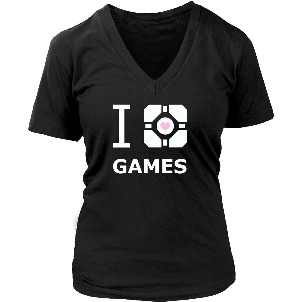 Gamer T Shirt - Companion Cube-T-shirt-Teelime | shirts-hoodies-mugs