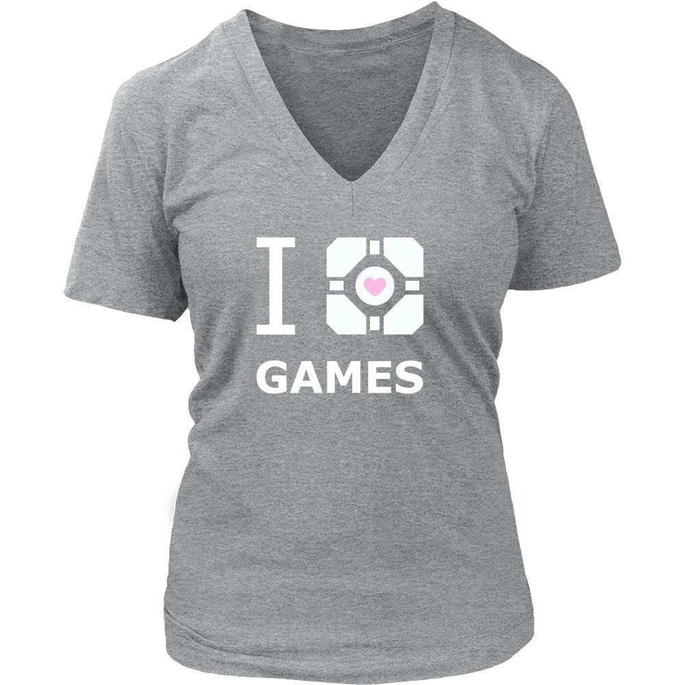 Gamer T Shirt - Companion Cube-T-shirt-Teelime | shirts-hoodies-mugs