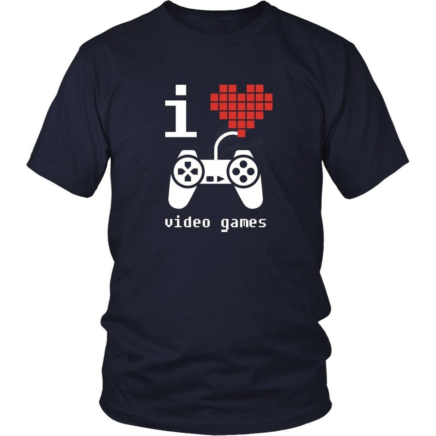 Gamer T Shirt - I Love Video Games-T-shirt-Teelime | shirts-hoodies-mugs