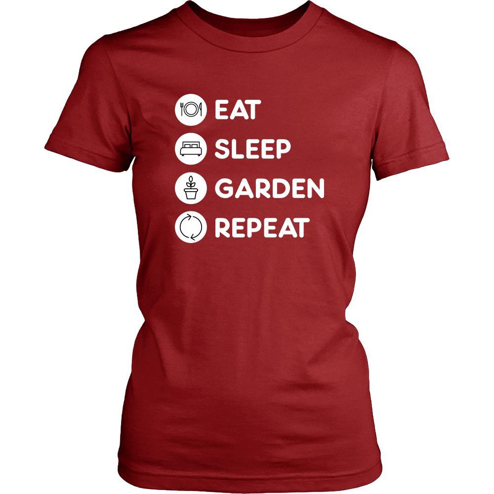Gardening - Eat Sleep Garden Repeat - Planting Hobby Shirt-T-shirt-Teelime | shirts-hoodies-mugs
