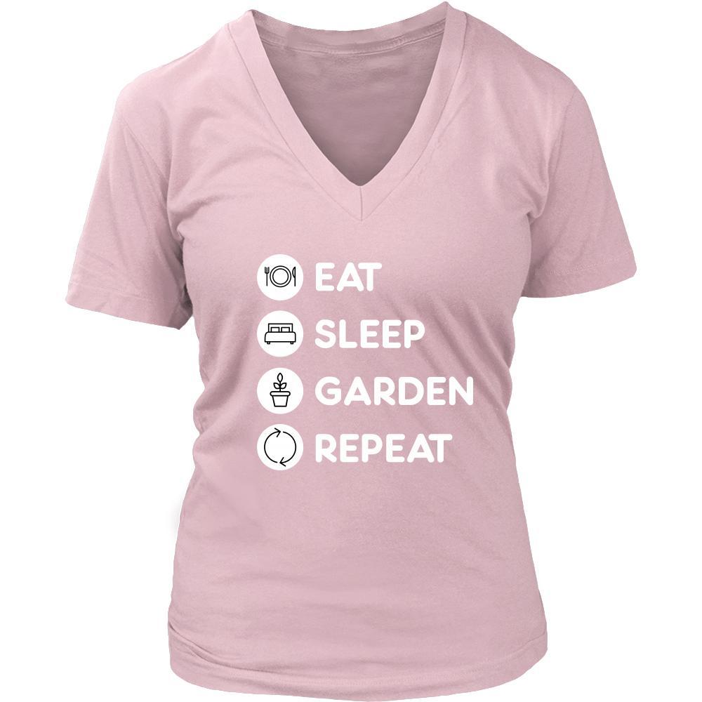 Gardening - Eat Sleep Garden Repeat - Planting Hobby Shirt-T-shirt-Teelime | shirts-hoodies-mugs