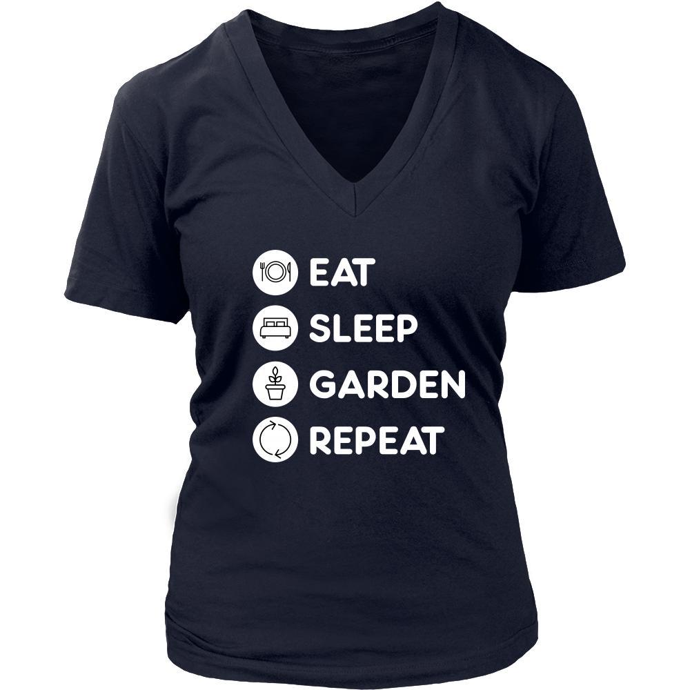 Gardening - Eat Sleep Garden Repeat - Planting Hobby Shirt-T-shirt-Teelime | shirts-hoodies-mugs