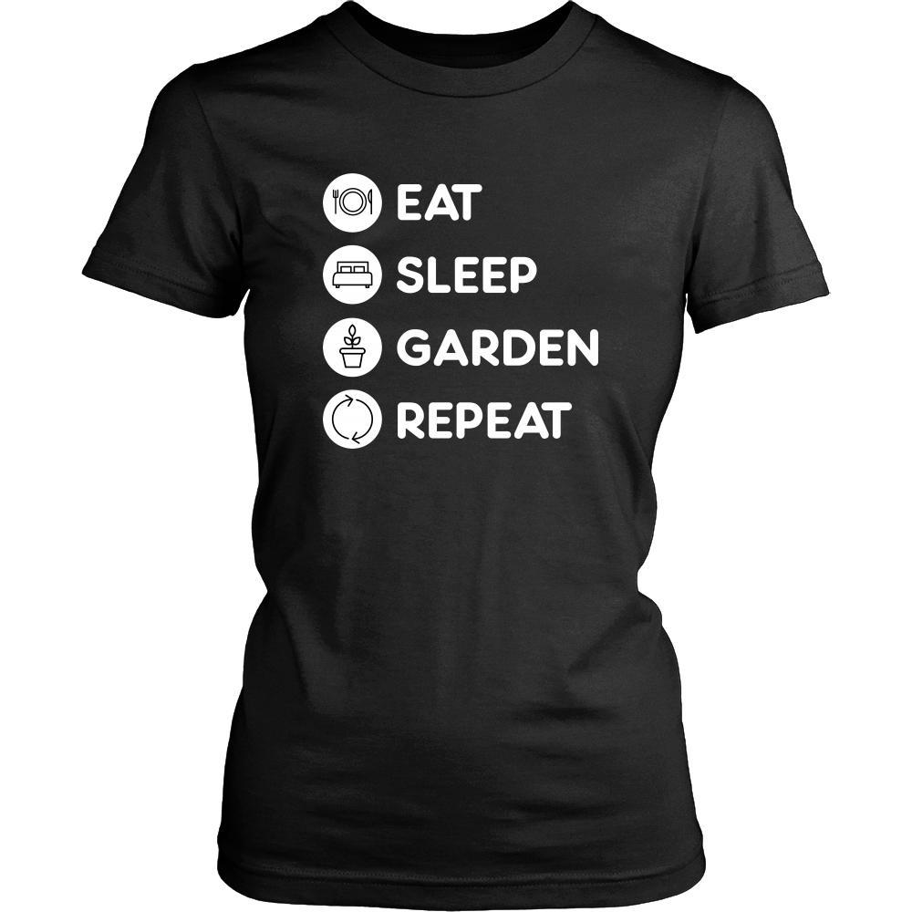 Gardening - Eat Sleep Garden Repeat - Planting Hobby Shirt-T-shirt-Teelime | shirts-hoodies-mugs