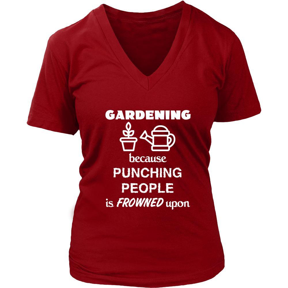 Gardening - Gardening Because punching people is frowned upon - Planting Hoby Shirt-T-shirt-Teelime | shirts-hoodies-mugs