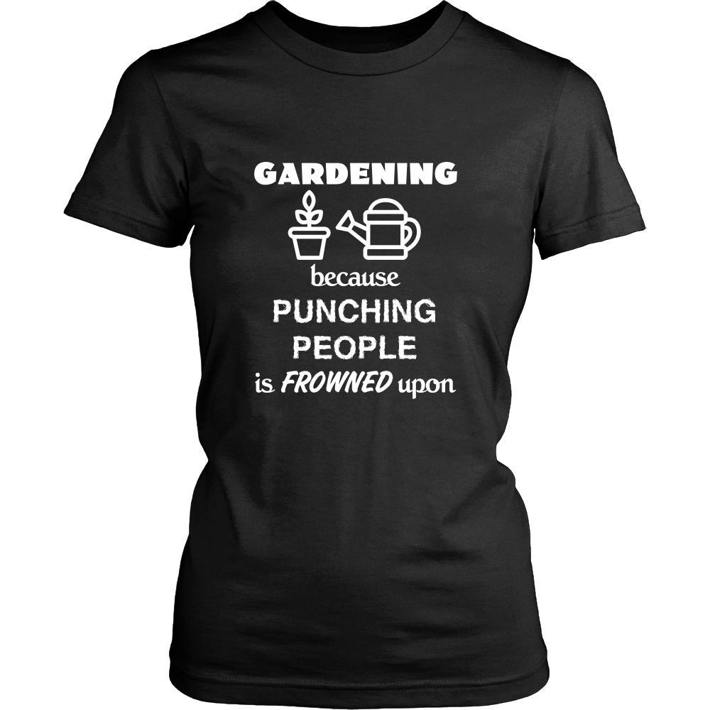 Gardening - Gardening Because punching people is frowned upon - Planting Hoby Shirt-T-shirt-Teelime | shirts-hoodies-mugs