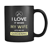 Gardening - I love it when my wife lets me go Gardening - 11oz Black Mug-Drinkware-Teelime | shirts-hoodies-mugs