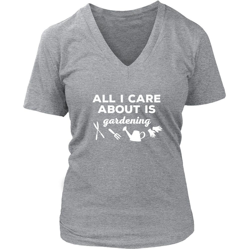 Gardening T Shirt - All I care about is Gardening-T-shirt-Teelime | shirts-hoodies-mugs