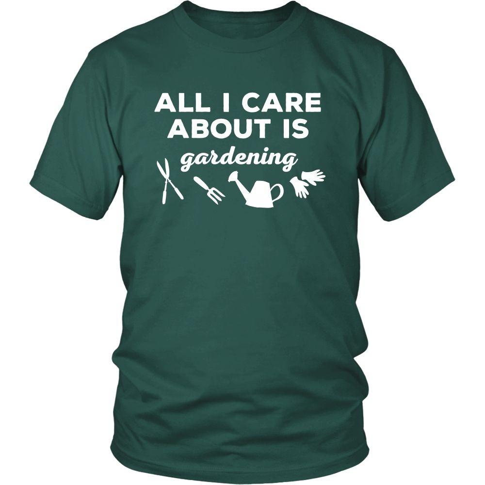 Gardening T Shirt - All I care about is Gardening-T-shirt-Teelime | shirts-hoodies-mugs