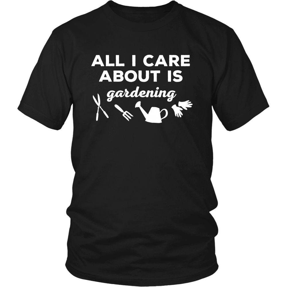 Gardening T Shirt - All I care about is Gardening-T-shirt-Teelime | shirts-hoodies-mugs