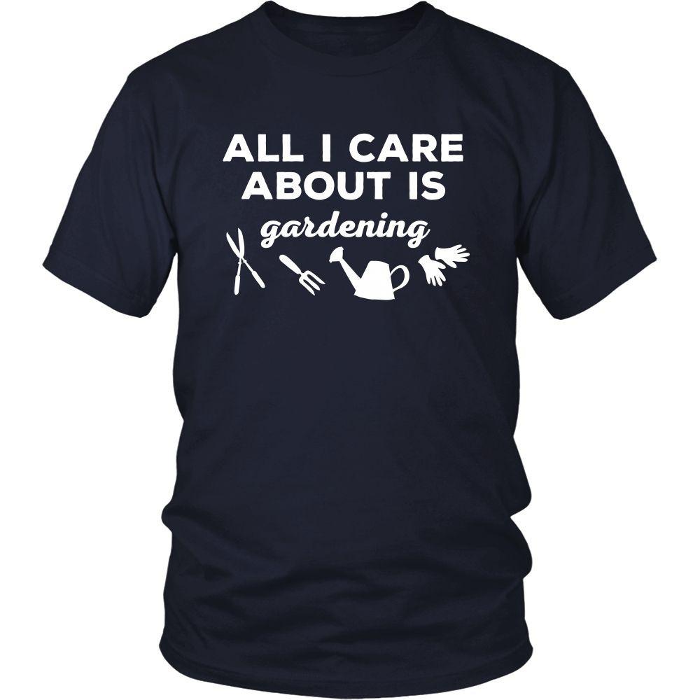 Gardening T Shirt - All I care about is Gardening-T-shirt-Teelime | shirts-hoodies-mugs