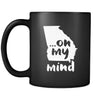 Georgia Georgia on my mind 11oz Black Mug-Drinkware-Teelime | shirts-hoodies-mugs