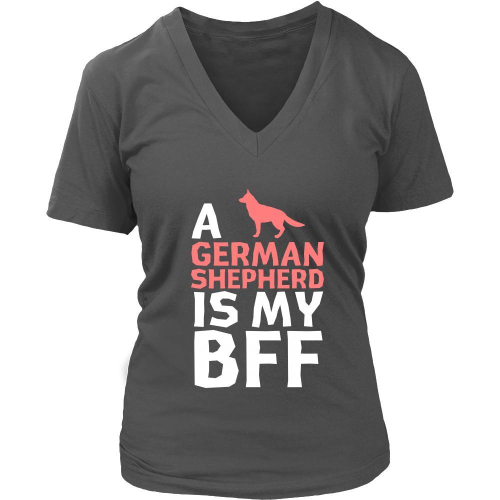 German shepherd Shirt - a German shepherd is my bff- Dog Lover Gift-T-shirt-Teelime | shirts-hoodies-mugs