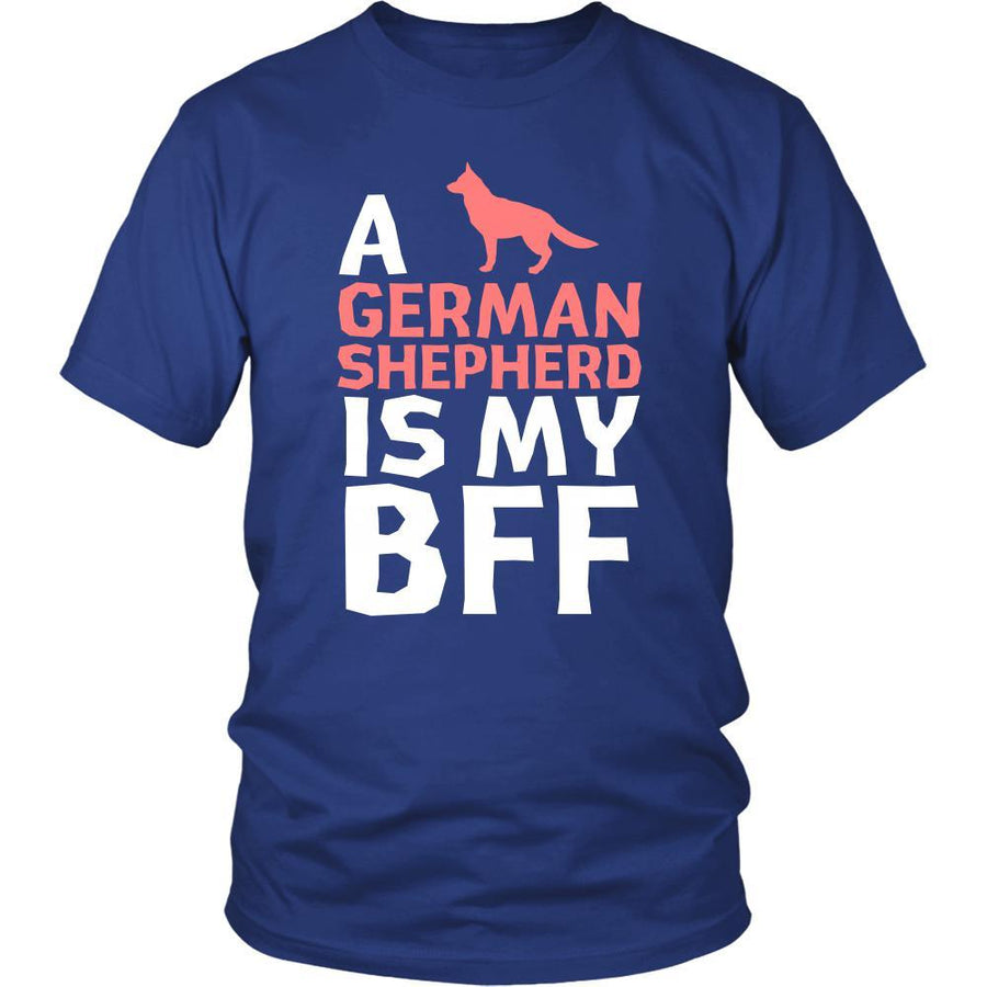 German shepherd Shirt - a German shepherd is my bff- Dog Lover Gift-T-shirt-Teelime | shirts-hoodies-mugs