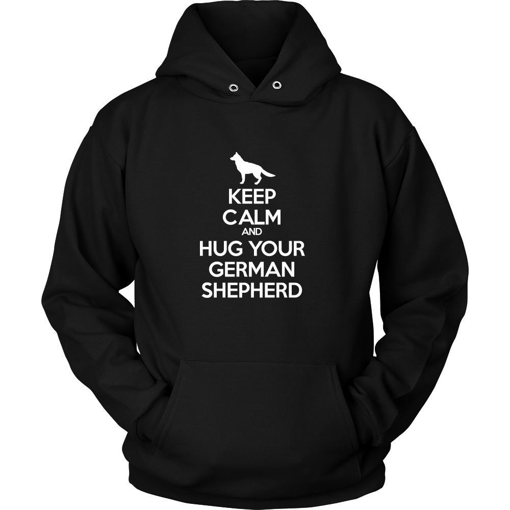 German shepherd Shirt - Keep Calm and Hug Your German shepherd- Dog Lover Gift-T-shirt-Teelime | shirts-hoodies-mugs