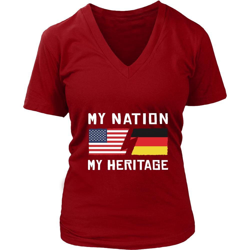 German Shirt - My Nation - My Heritage - Native Roots Gift-T-shirt-Teelime | shirts-hoodies-mugs
