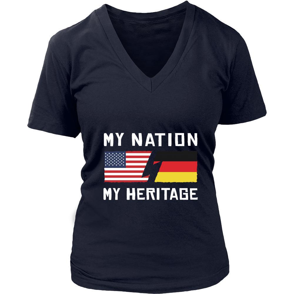 German Shirt - My Nation - My Heritage - Native Roots Gift-T-shirt-Teelime | shirts-hoodies-mugs