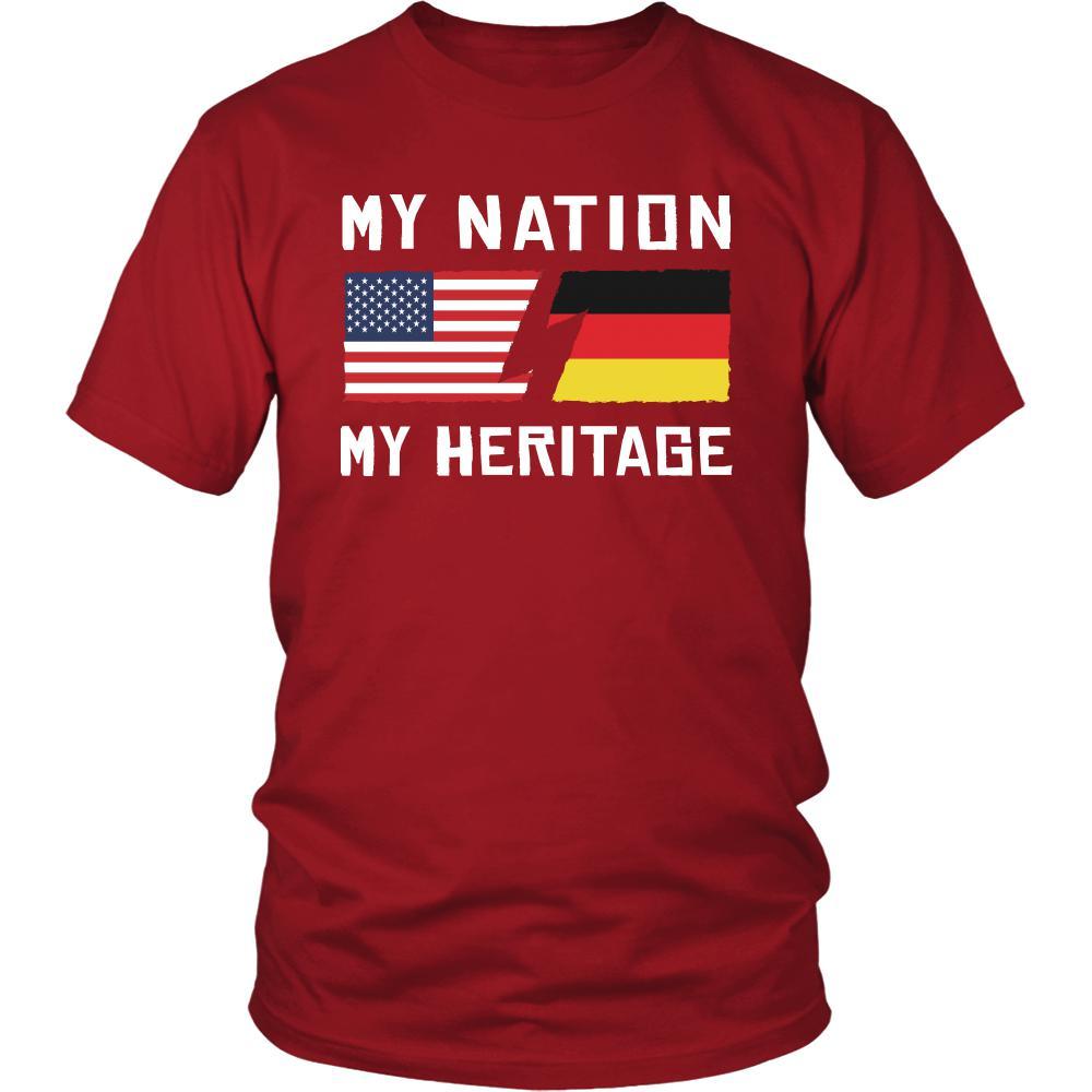 German Shirt - My Nation - My Heritage - Native Roots Gift-T-shirt-Teelime | shirts-hoodies-mugs