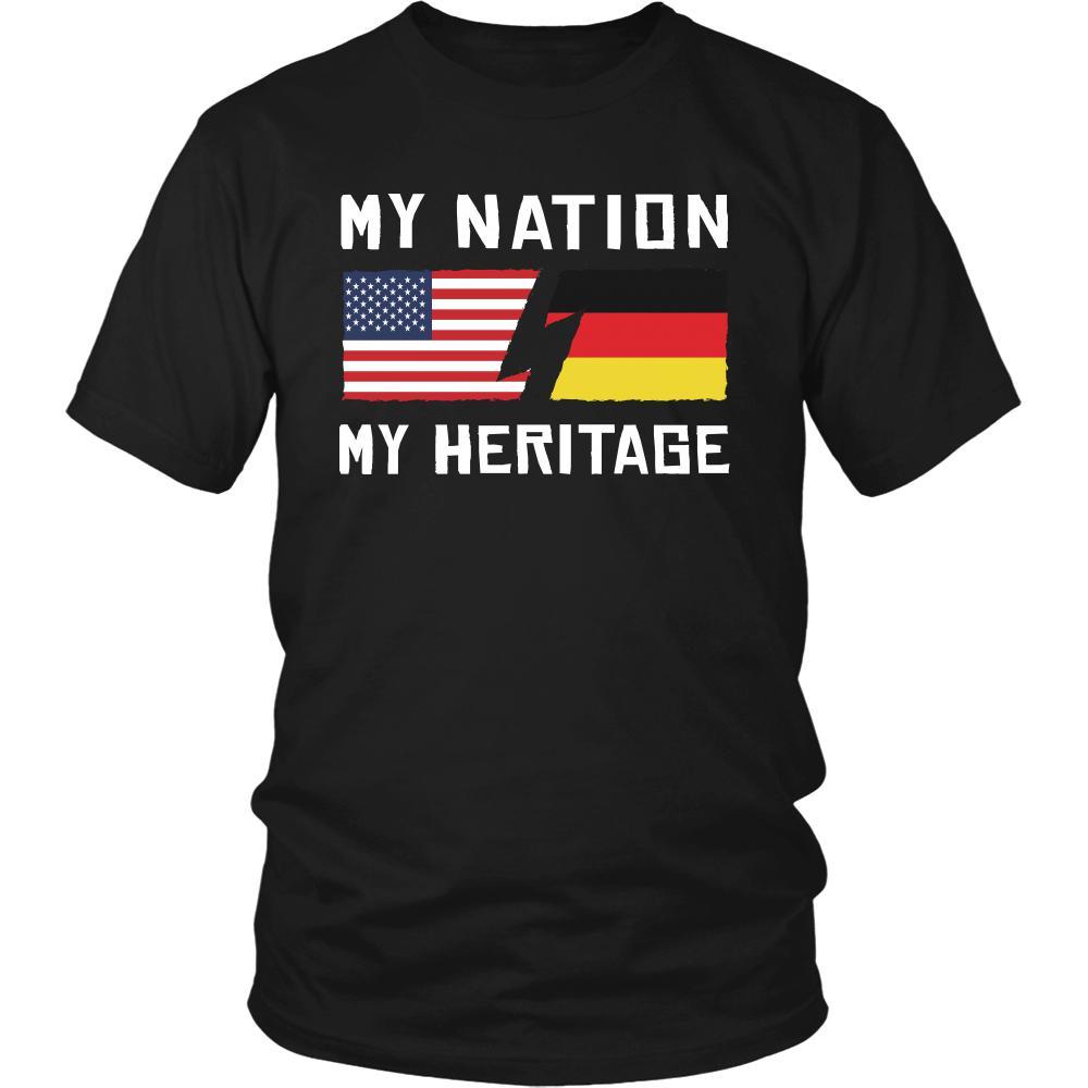 German Shirt - My Nation - My Heritage - Native Roots Gift-T-shirt-Teelime | shirts-hoodies-mugs