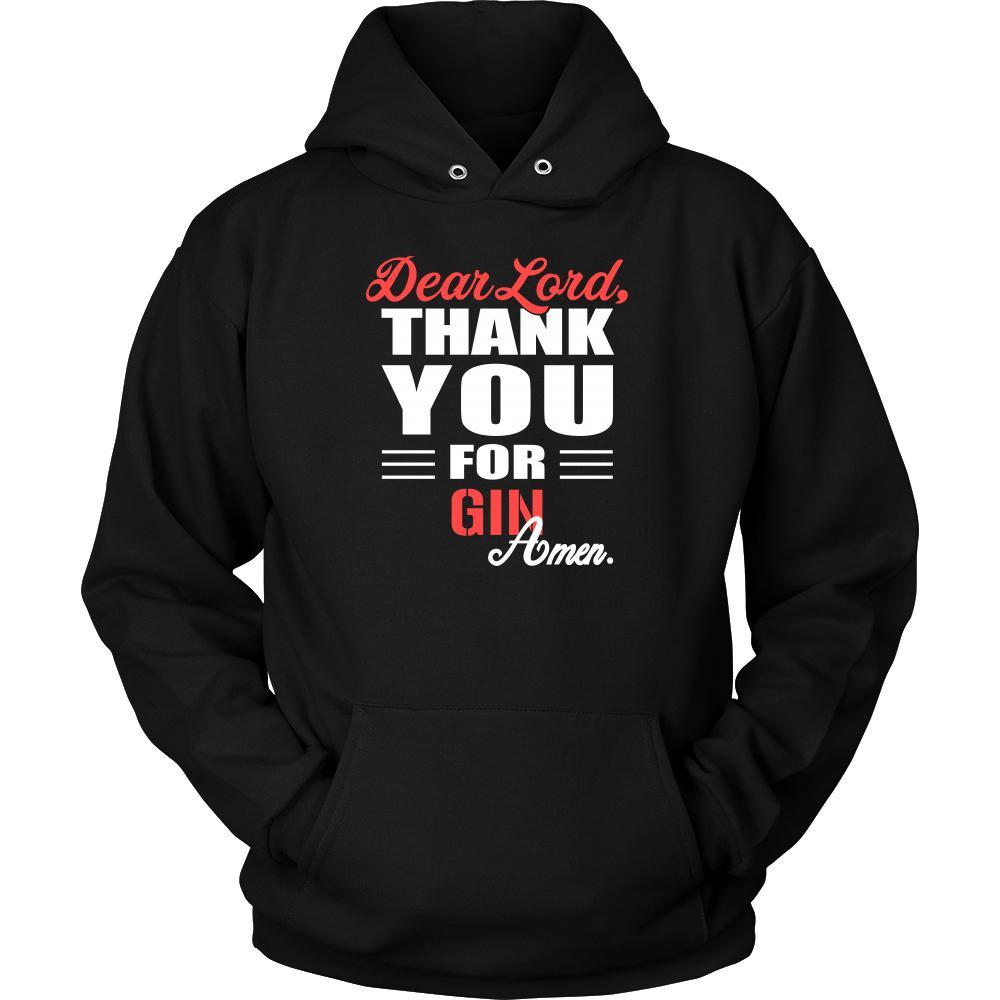 Gin Shirt - Dear Lord, thank you for Gin Amen- Drink Lover-T-shirt-Teelime | shirts-hoodies-mugs