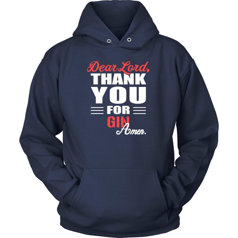 Gin Shirt - Dear Lord, thank you for Gin Amen- Drink Lover-T-shirt-Teelime | shirts-hoodies-mugs