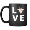 Goat - LOVE Goat - 11oz Black Mug-Drinkware-Teelime | shirts-hoodies-mugs