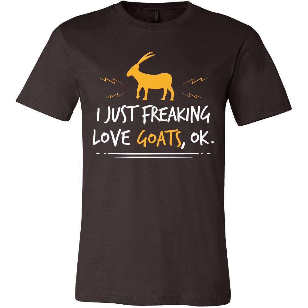 Goat Shirt - Freaking Love Goats - Animal Lover Gift-T-shirt-Teelime | shirts-hoodies-mugs