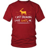 Goat Shirt - Freaking Love Goats - Animal Lover Gift-T-shirt-Teelime | shirts-hoodies-mugs