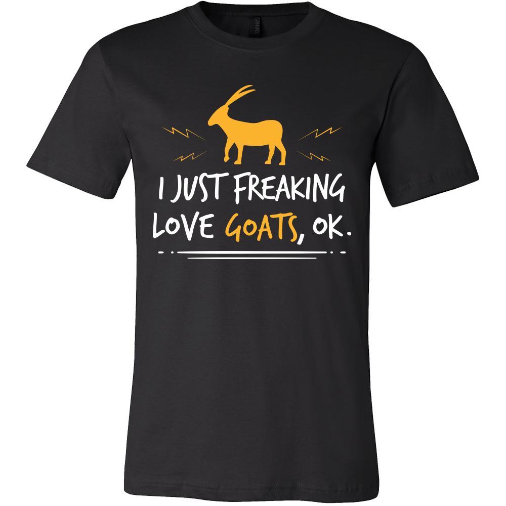 Goat Shirt - Freaking Love Goats - Animal Lover Gift-T-shirt-Teelime | shirts-hoodies-mugs