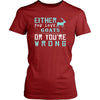 Goat Shirt - Love or Wrong - Animal Lover Gift-T-shirt-Teelime | shirts-hoodies-mugs