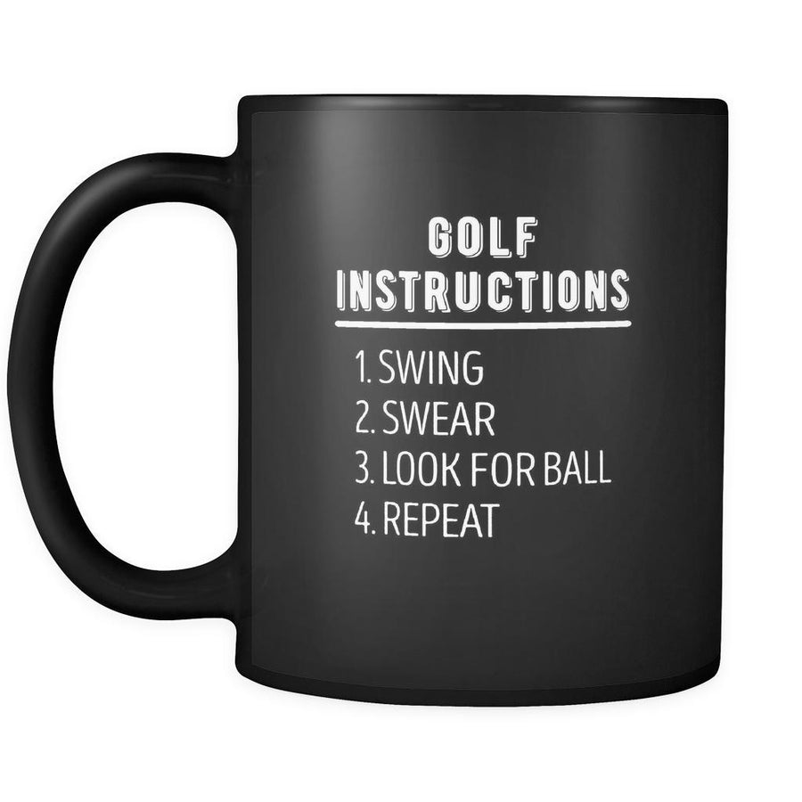 Golf Coffee Mug - Golf instructions