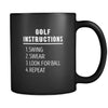 Golf Coffee Mug - Golf instructions-Drinkware-Teelime | shirts-hoodies-mugs
