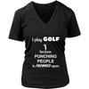 Golf - I play Golf because punching people is frowned upon - Sport Shirt-T-shirt-Teelime | shirts-hoodies-mugs