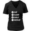 Golf Player- Eat Sleep Golf Repeat- Golfer Sport Shirt-T-shirt-Teelime | shirts-hoodies-mugs