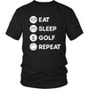 Golf Player- Eat Sleep Golf Repeat- Golfer Sport Shirt-T-shirt-Teelime | shirts-hoodies-mugs