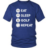 Golf Player- Eat Sleep Golf Repeat- Golfer Sport Shirt-T-shirt-Teelime | shirts-hoodies-mugs