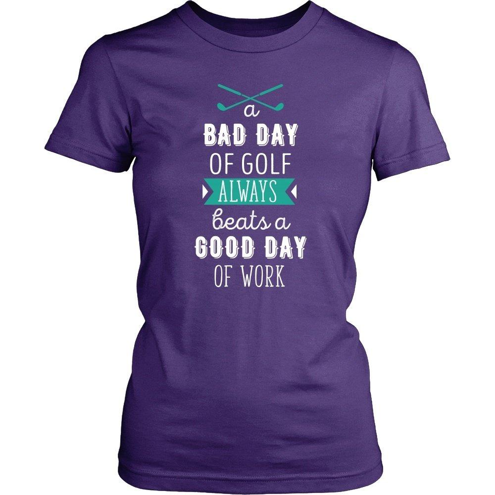 Golf T Shirt - A bad day of Golf always beats a good day of work-T-shirt-Teelime | shirts-hoodies-mugs