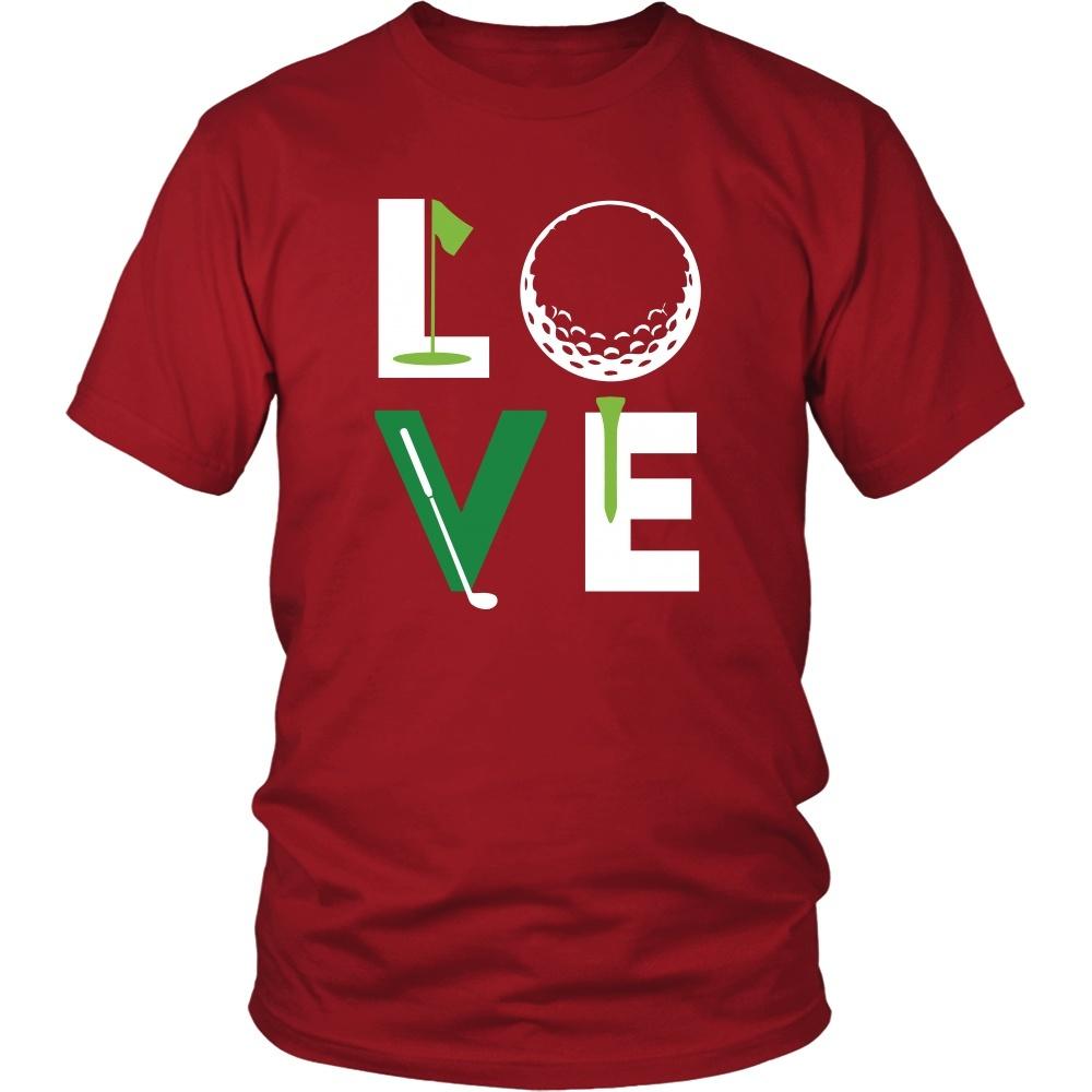 Golf T Shirt - Golfer Love-T-shirt-Teelime | shirts-hoodies-mugs