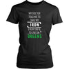 Golf T Shirt - My doctor told me to take my Iron every day and to live on Greens-T-shirt-Teelime | shirts-hoodies-mugs