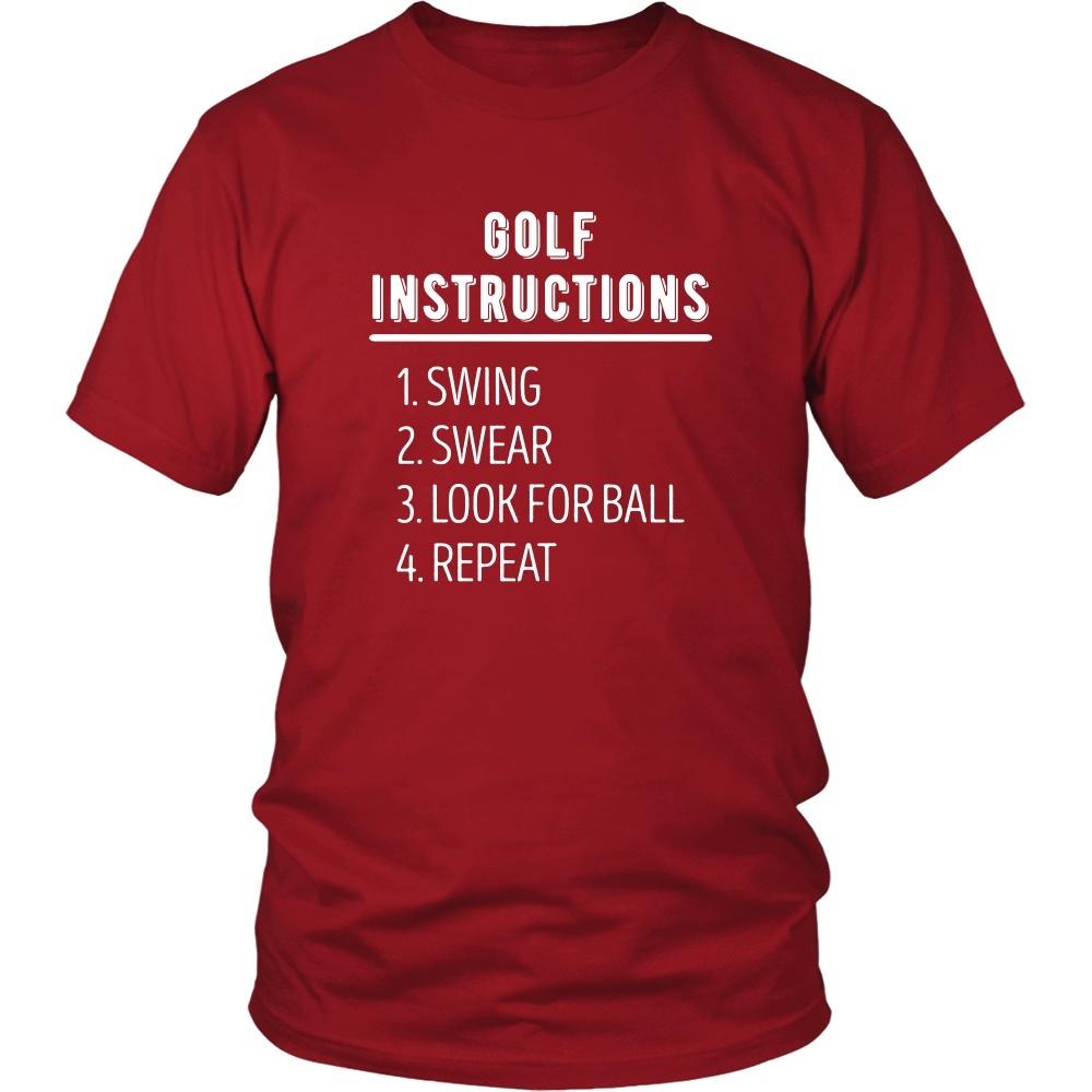 Golfer T Shirt - Golf Instructions-T-shirt-Teelime | shirts-hoodies-mugs