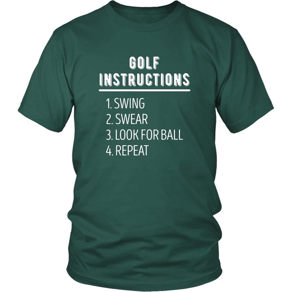 Golfer T Shirt - Golf Instructions-T-shirt-Teelime | shirts-hoodies-mugs