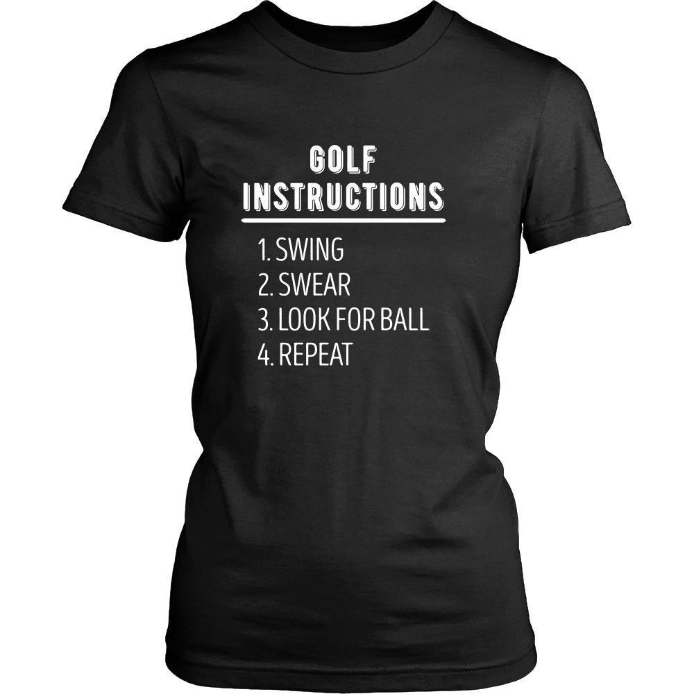 Golfer T Shirt - Golf Instructions-T-shirt-Teelime | shirts-hoodies-mugs