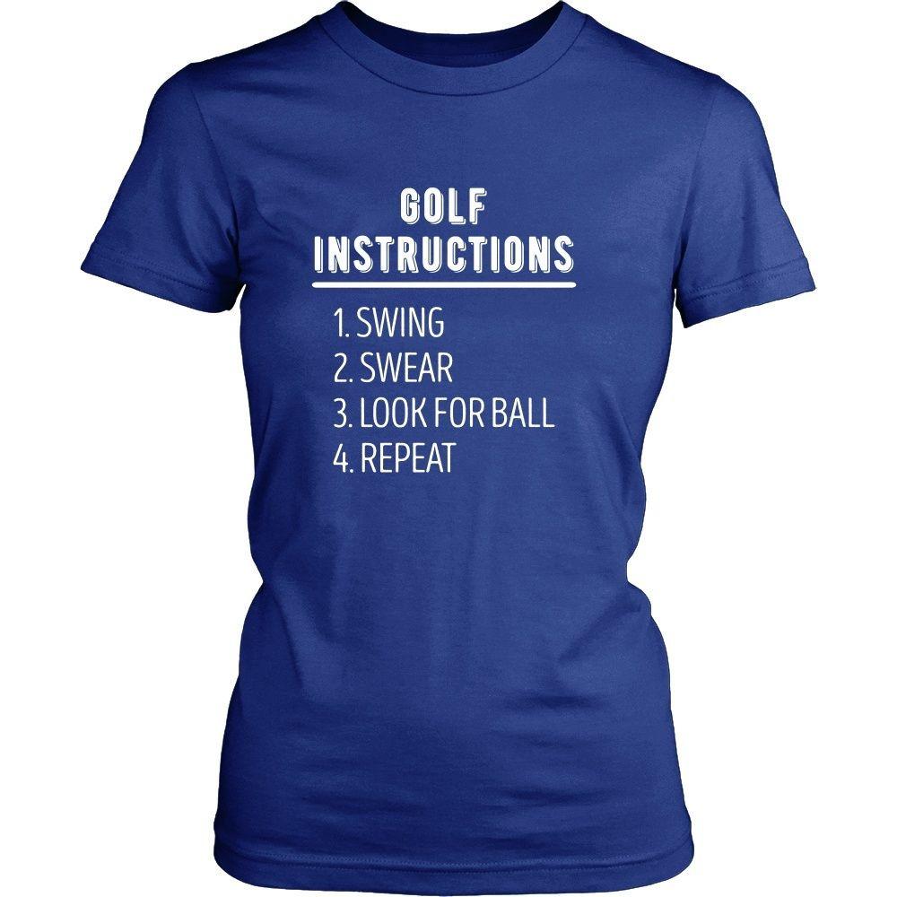 Golfer T Shirt - Golf Instructions-T-shirt-Teelime | shirts-hoodies-mugs