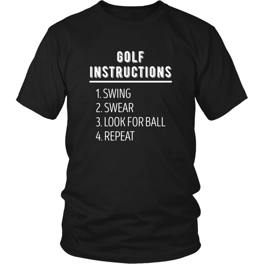 Golfer T Shirt - Golf Instructions-T-shirt-Teelime | shirts-hoodies-mugs