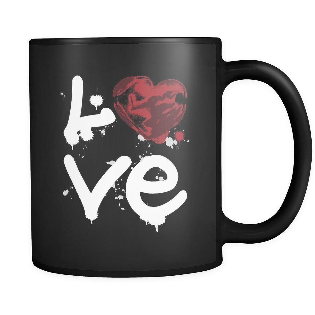 Graffiting - LOVE Graffiting - 11oz Black Mug-Drinkware-Teelime | shirts-hoodies-mugs